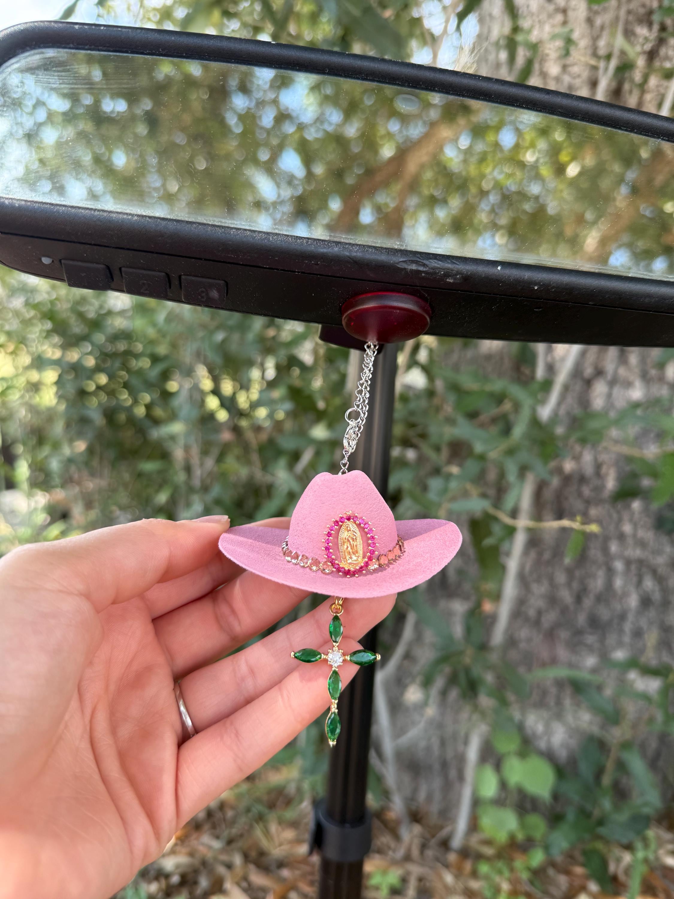 Harmony- western car charm, rearview mirror decor, Virgin Mary